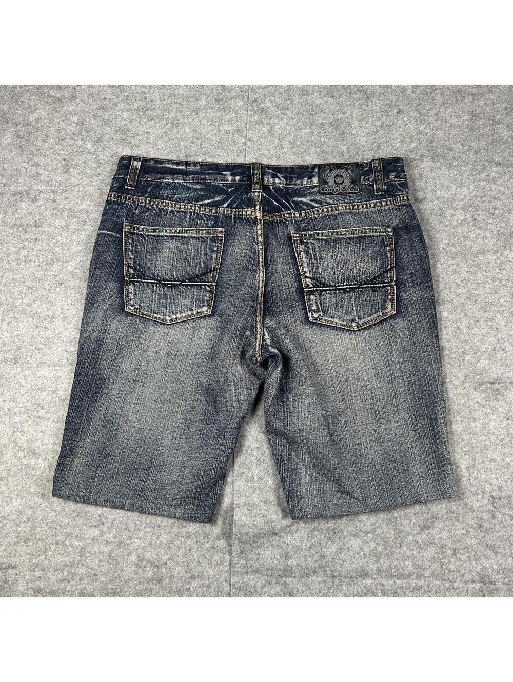 Vintage Bongo Jeans Baggy Light Wash Embroidered Y2K Size 38
